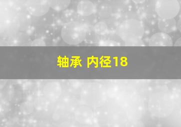 轴承 内径18